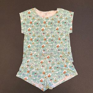 Roller Rabbit short PJ set jungle animals